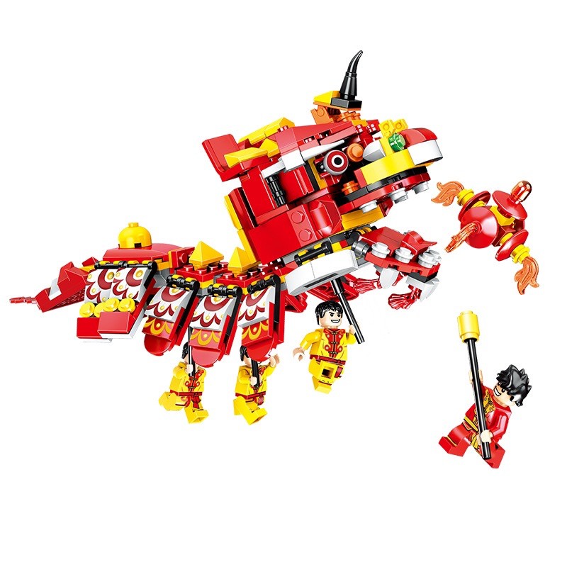 Lego rồng chiến đỏ - Lego con trai 441 miếng ghép