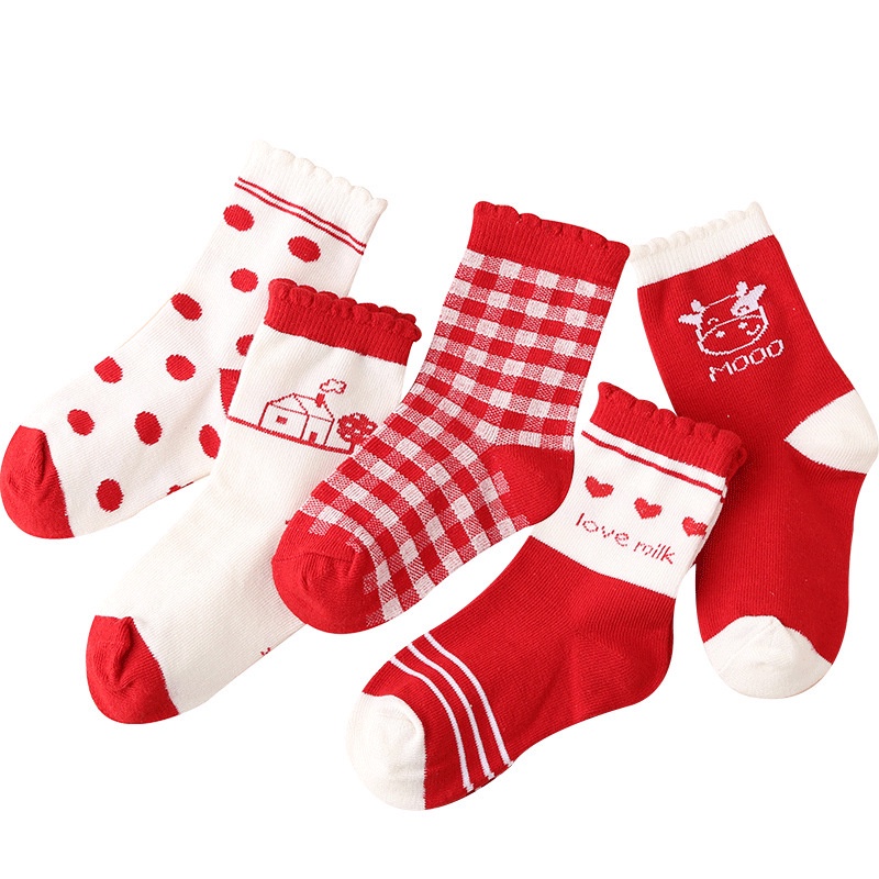 Tất Noel, Vớ Noel Cho Bé 1-12 Tuổi Beli Kids Love Đón Noel, Chất liệu Cotton Co Giãn PK 18