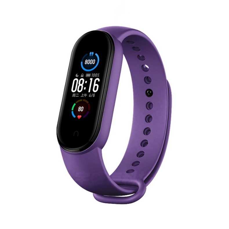 Dây Đeo Thay Thế Cho Xiaomi Mi band 6&amp;5 Nhựa Dẻo TPU Trơn ( Nhiều Màu )