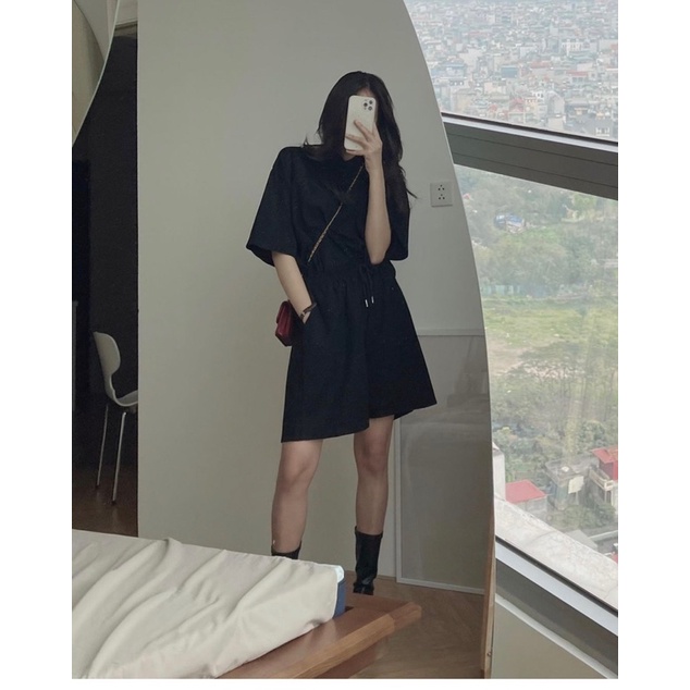 Bộ quần áo  tổ ong hai màu xinh