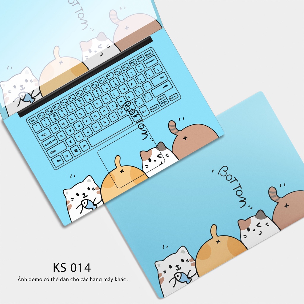 Skin Dán Laptop - Mẫu Bostom Các Màu - Mèo Dễ Thương