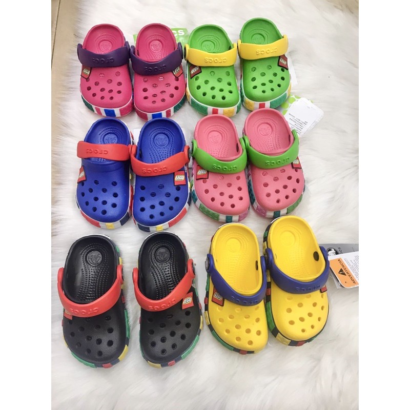 Dép sục bé trai bé gái dư xịn sz 23-36 crocs lego bền đẹp cho bé