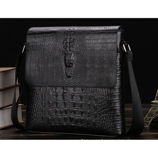 [100% HÀI LÒNG]  Túi Nam Dập Nổi Da Cá Sấu - Chất lượng, phong cách, lịch lãm.
