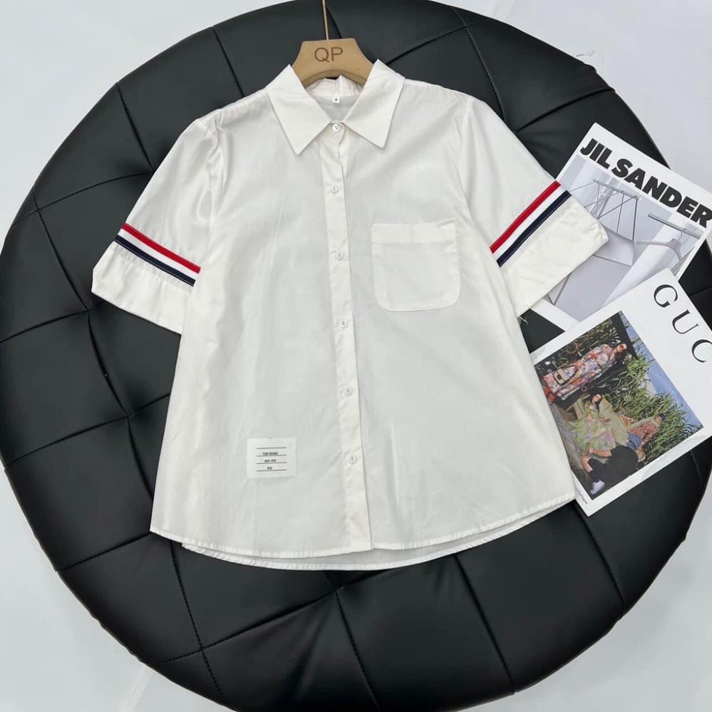 Áo Sơ Mi Nam Nữ Form Viền Sọc Dài Tay Dày Mịn Thoáng Mát Thiết Kế Thời Trang Kiểu Dáng Năng Động Trẻ Trung