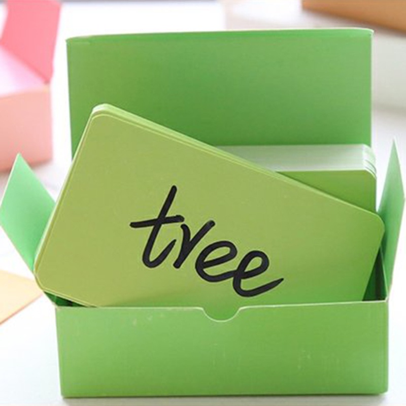 Set 100 Thiệp Giấy Ghi Chú Hai Mặt DIY