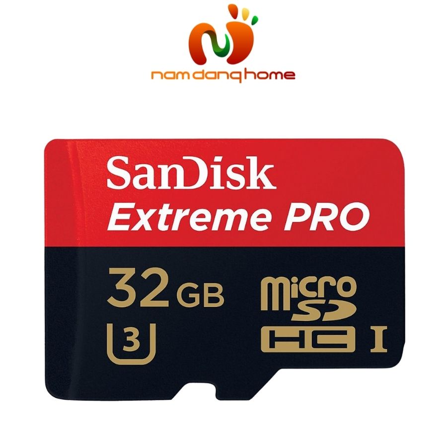 Thẻ nhớ Sandisk Extreme Pro U3 32GB - Chuẩn giao tiếp Micro SDHC UHS-II - Bảo hành 5 năm