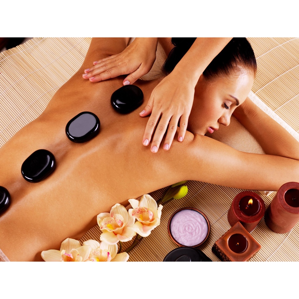 Đá Nóng, Massage Body Đái Tròn Đá Oval Đá Spa Đông Y Massa Mặt Đả Thông Kinh Lạc Oval 8x6cm tròn 8x8cm