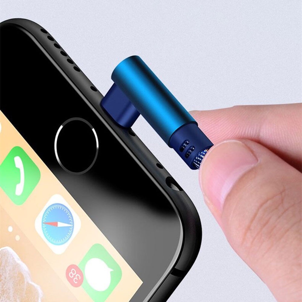 Dây Cáp Sạc Nhanh Qipin 1M 90 Độ Cổng Micro USB Type-c Cho Điện Thoại