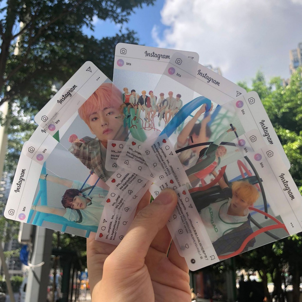 SET 8 CARD TRONG INSTAGRAM BTS, BLACKPINK,