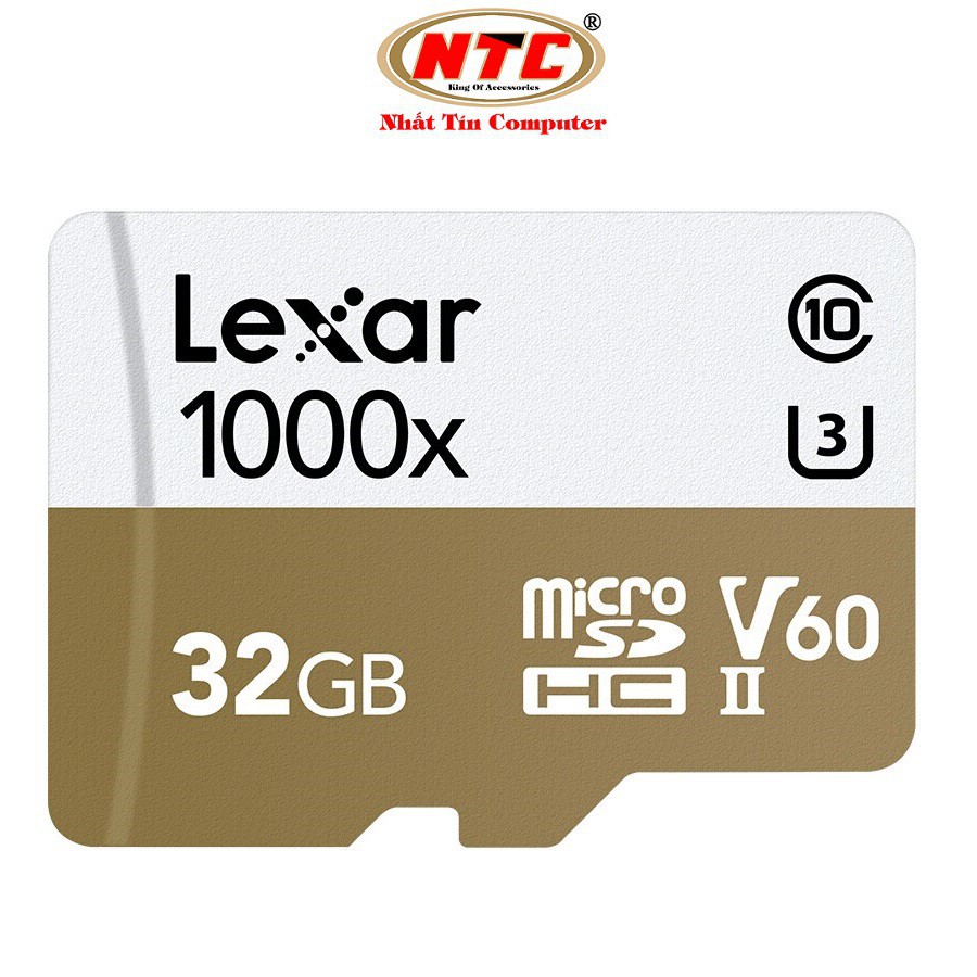 Nơi✉Thẻ nhớ microSDHC Lexar Professional 32GB 1000x UHS-II U3 V60 Read 150MB/s / Write 75MB/s (Trắng) - Không box