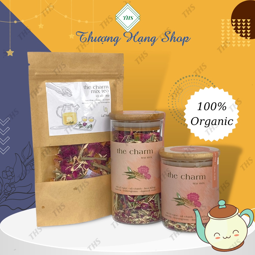 Trà Thảo Mộc Mix [The Charm] Là Nhiên. Trà Dưỡng Nhan Hỗ Trợ Cải Thiện Làn Da, Ngăn Ngừa Lão Hóa.