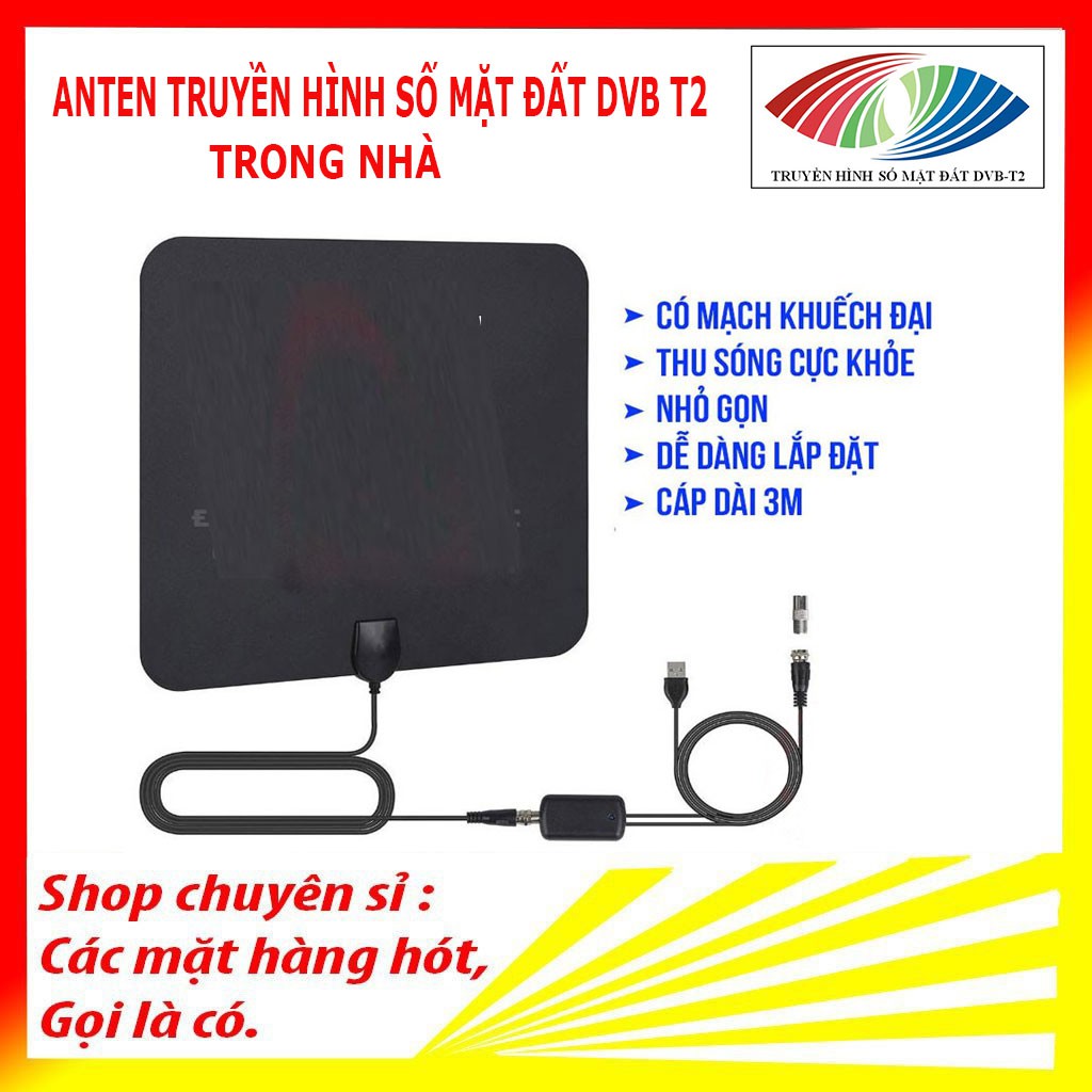 DÀN ANTEN- TV kỹ thuật số trong nhà ,ăng ten truyền hình miễn phí cho TV kỹ thuật số DVB-T2