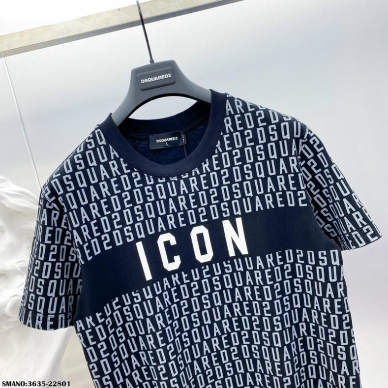 Áo Thun ICON Nam In Hoạ Tiết Siêu Đẹp - Áo Phông Nam DSQ In Hình SPF