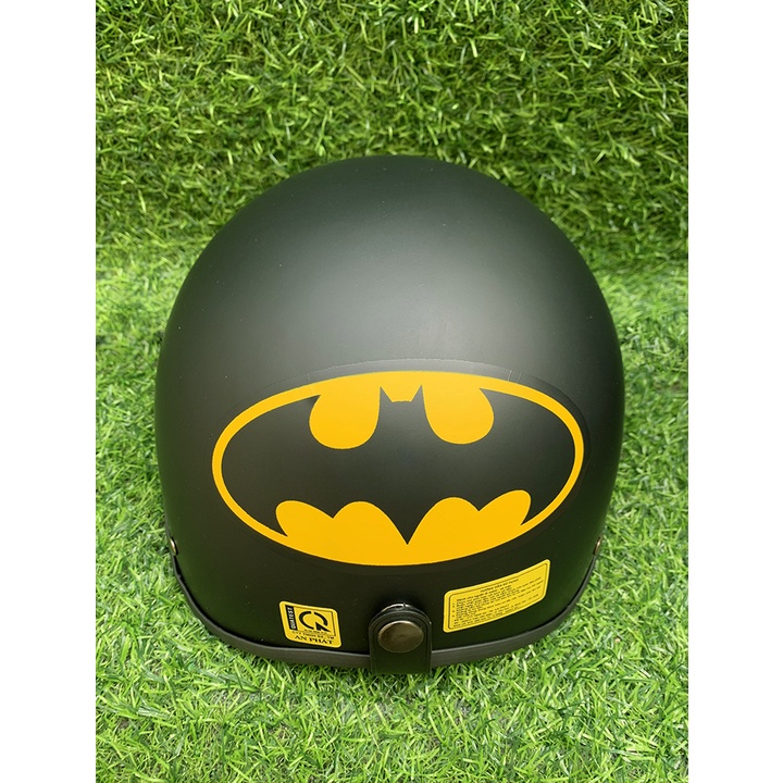 nón bảo hiểm 1/2 đầu đi phượt batman - nón bảo hiểm superman kèm kính - mũ bảo hiểm batman
