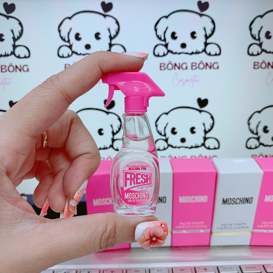 [Mini] Nước Hoa Nữ Moschino Fresh Couture Pink EDT 5ml - Chai Hồng chuẩn Auth