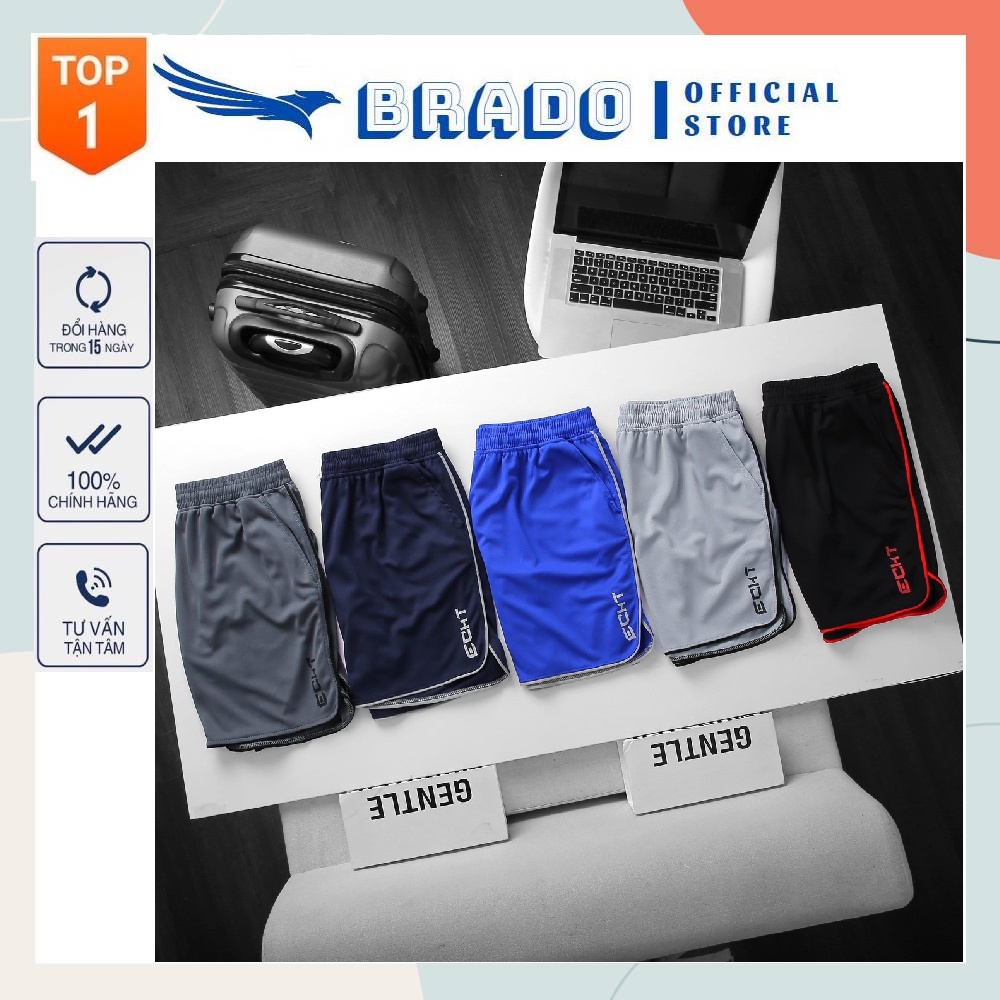 Quần đùi nam, quần tập gym ECHT chơi thể thao, mặc ở nhà kiểu dáng đẹp chất vải Thun Lạnh Thái cao cấp co giãn 4 chiều