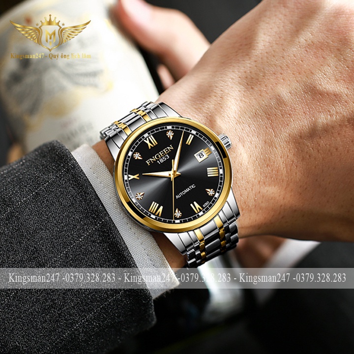 Đồng hồ cơ nam chính hãng Fngeen 6050 dây thép không gỉ, cơ automatic tự động, thời trang sang trọng [Tặng tháo dây] | BigBuy360 - bigbuy360.vn