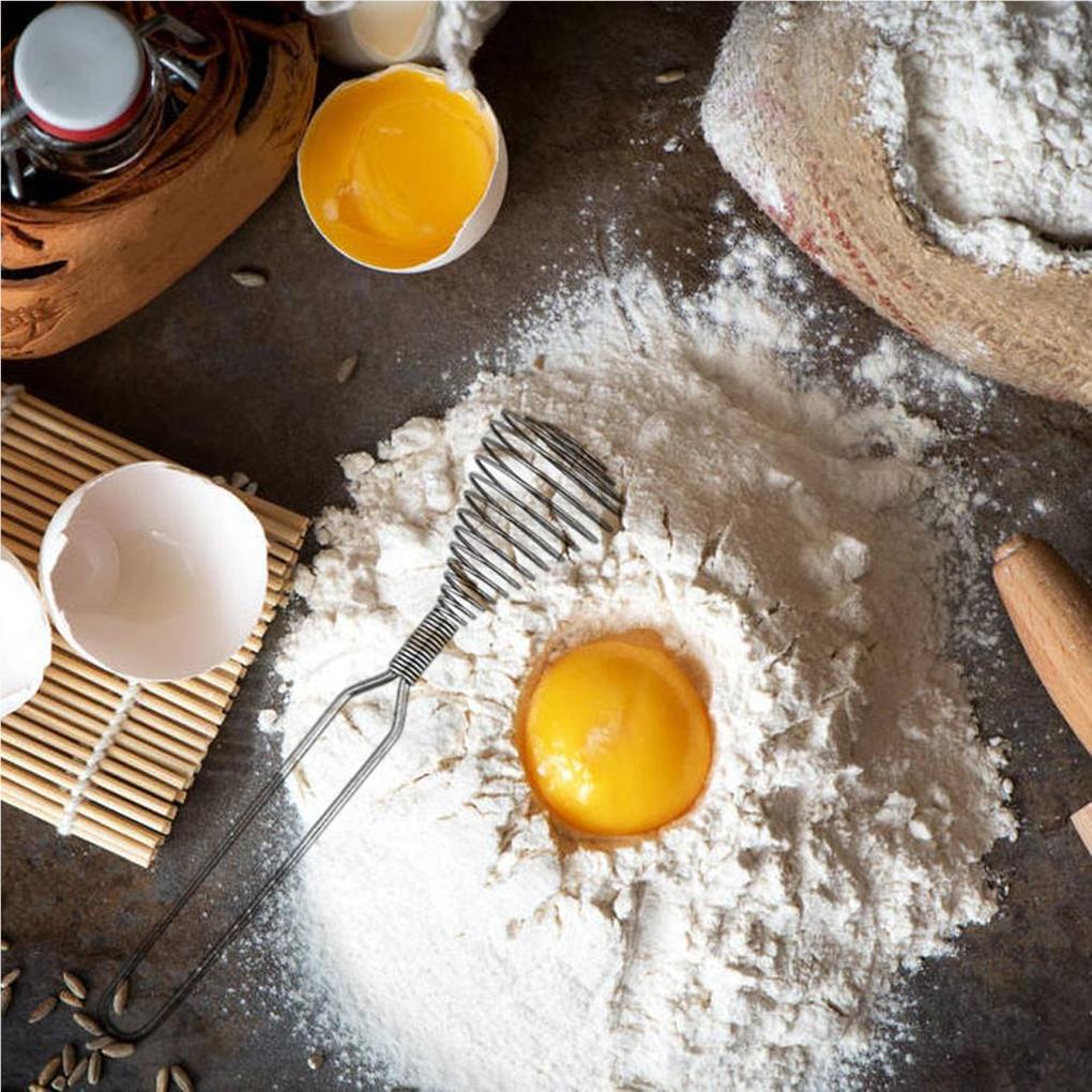 Dụng Cụ Đánh Khuấy Bột / Đánh Trứng Cầm Tay Bằng Thép Không Gỉ ff86