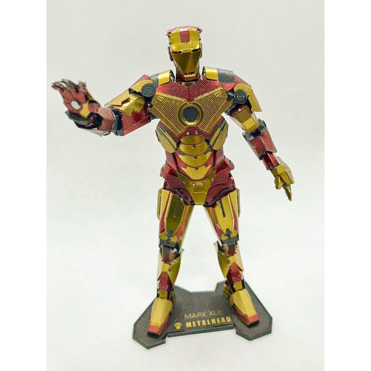 Mô Hình 3D Kim Loại Áo Giáp Iron Man Mark XLII (chưa ráp)
