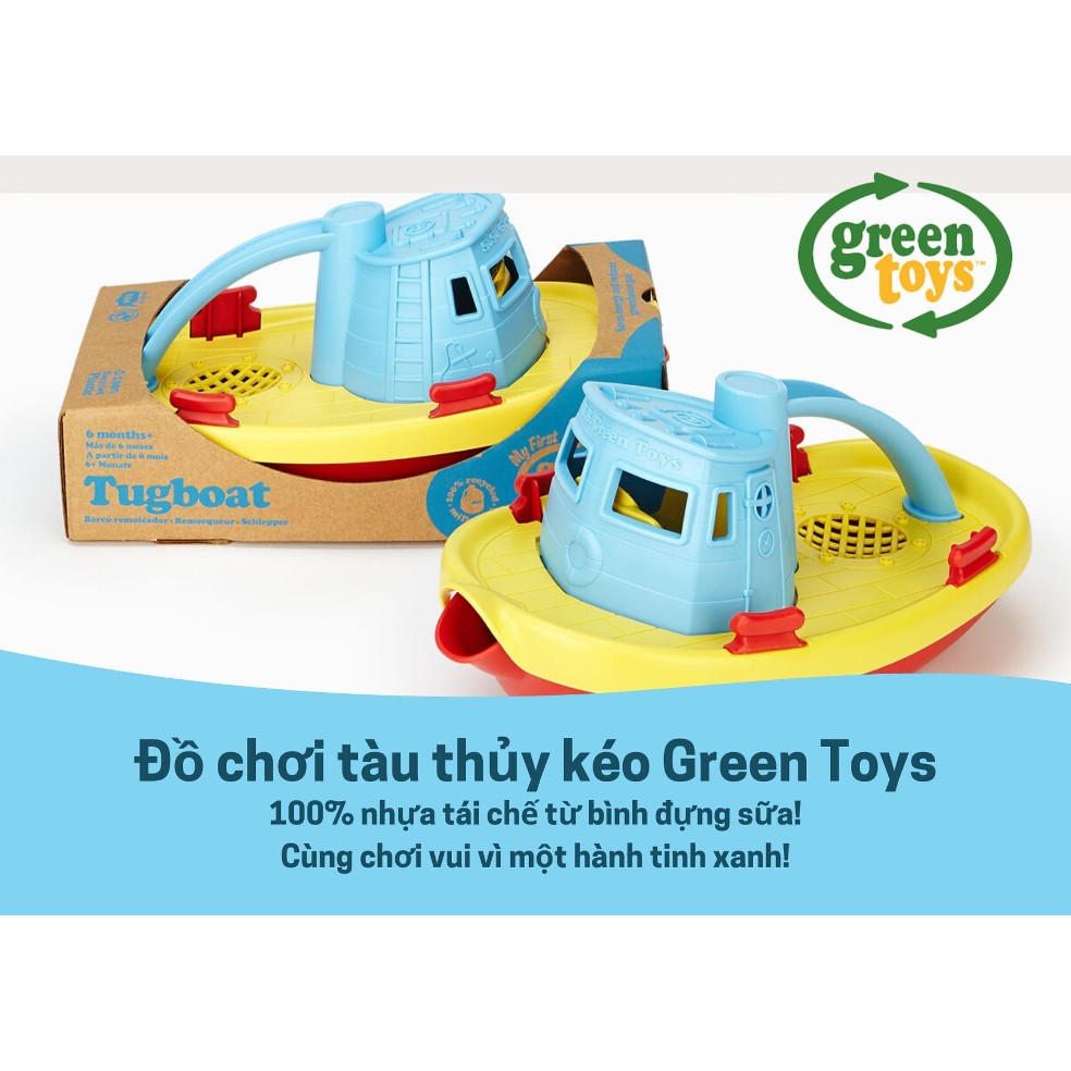 Đồ chơi tàu thuỷ kéo Green Toys - Xanh dương