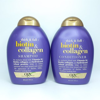 Dầu gội/ xả kích thích mọc tóc OGX Biotin & Collagen 385ml