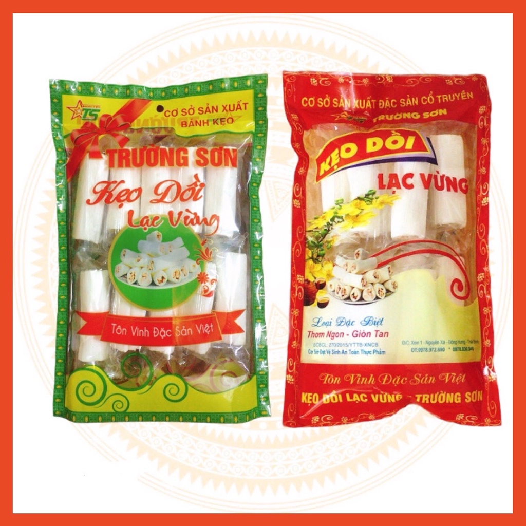 Kẹo Dồi Lạc Ít Ngọt, Kẹo Dồi Trà Xanh, Kẹo Kéo Tuổi Thơ