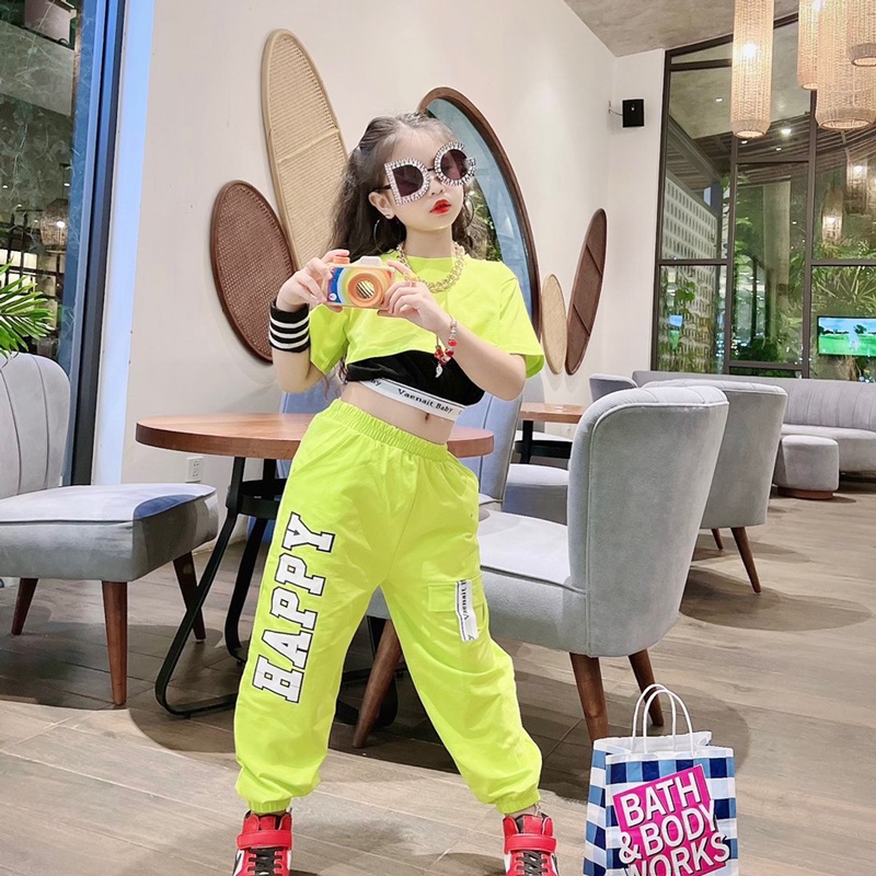 Đồ bộ bé gái  bộ thun jogger 3 món dễ thương cho bé từ 10 đến 40kg