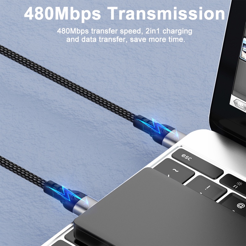 Cáp sạc nhanh ANKNDO PD 60W 3M cổng USB C cho điện thoại samsung