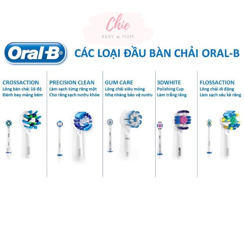 [Chính hãng] Đầu thay bàn chải Oral-B người lớn 1 chiếc