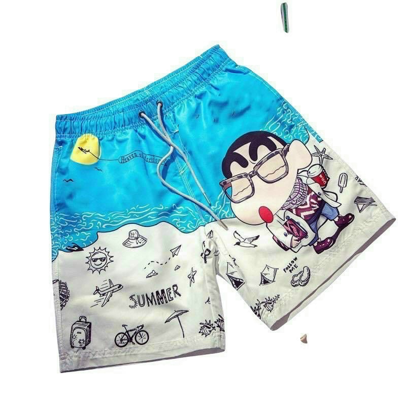 Quần đùi đi biển có hoạ tiết 3d thời trang nam, Quần mùa hè phong cách hàn quốc cotton btshop từ m đến xl