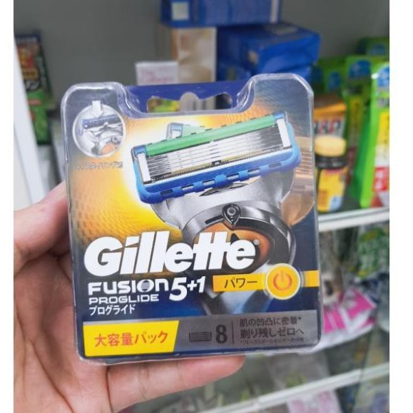 Vỉ 8 lưỡi dao cạo râu Gillette Nhật Bản