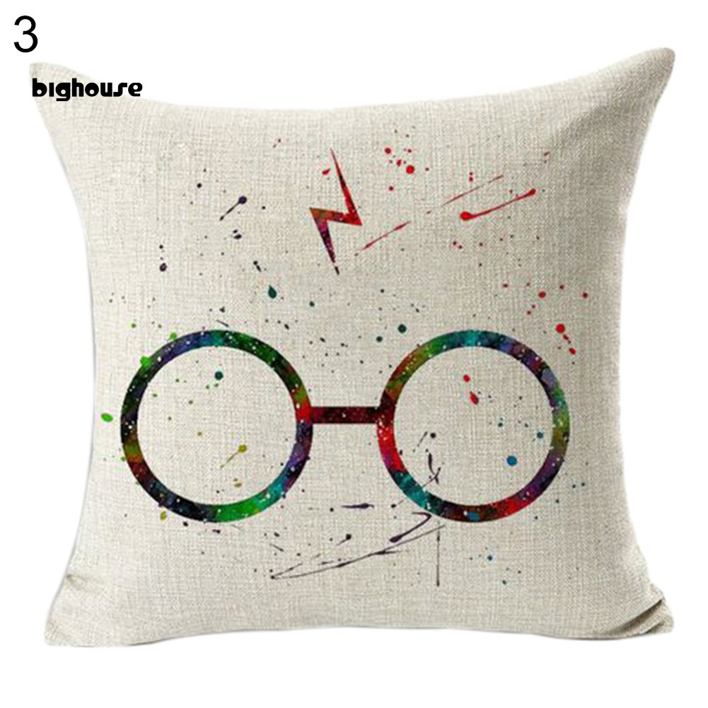 Vỏ Bọc Gối Đệm Sofa In Họa Tiết Phong Cách Harry Potter Độc Đáo