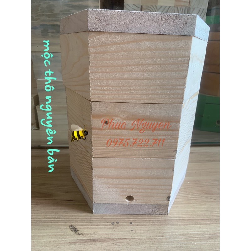 thùng ong dú lục giác - stingless bee box