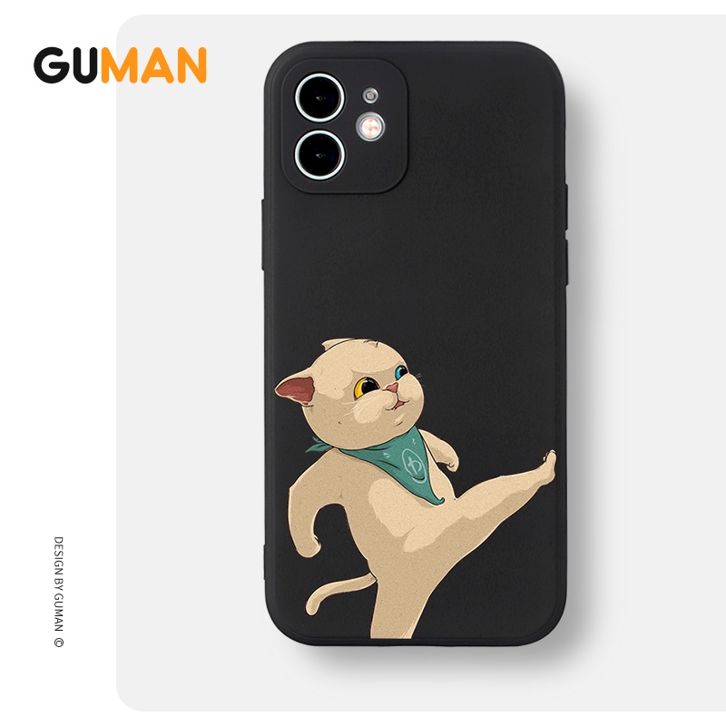 Ốp lưng GUMAN mềm ngộ nghĩnh cặp đôi dễ thương đẹp cho iPhone 14 13 12 11 Pro Max SE 2020 X XR XS 8 7 ip 6S 6 Plus kute XYB587