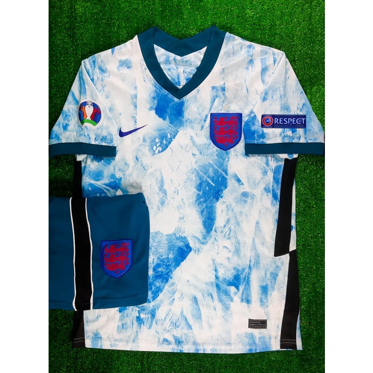 Bộ áo bóng đá Anh trắng xanh hàng thailand Euro 2021 Giống thi đấu 99%