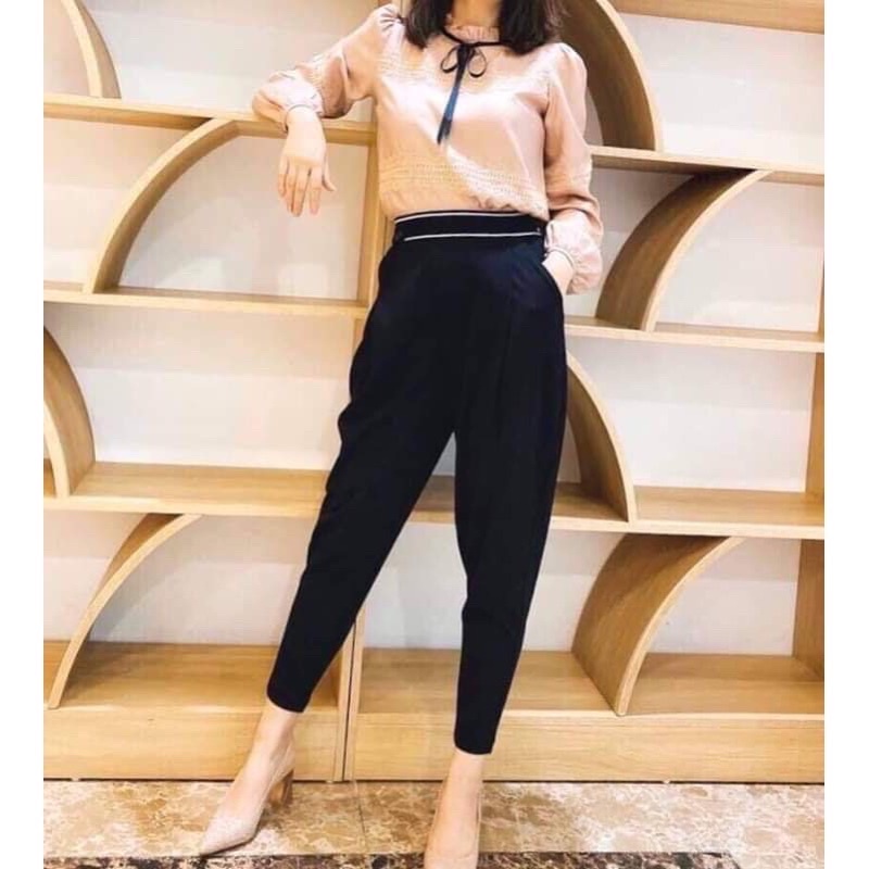 Quần dài nữ - quần bom cạp chữ hot hit chất umi siêu đẹp - baggy nữ -  𝐑𝐄̉ 𝐕𝐎̂ Đ𝐈̣𝐂𝐇 - &quot;Rẻ hơn hoàn tiền&quot;