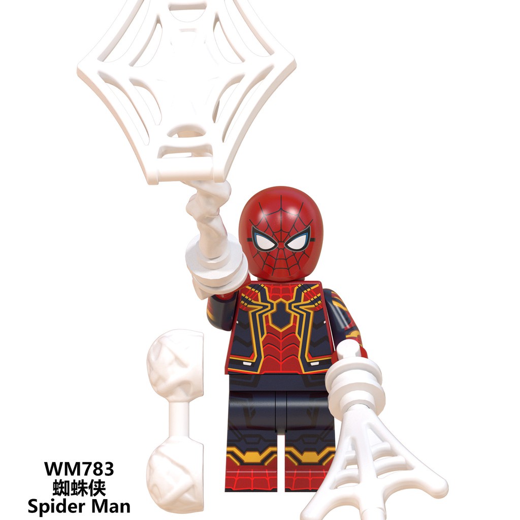 ✿Mô hình lắp ghép lego nhân vật siêu anh hùng Marvel Spider Man Far Away From Home vui nhộn cho trẻ em