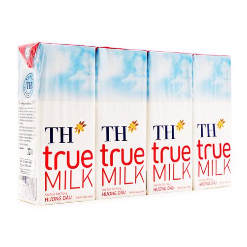 Sữa tươi TH true milk vị dâu 180ml