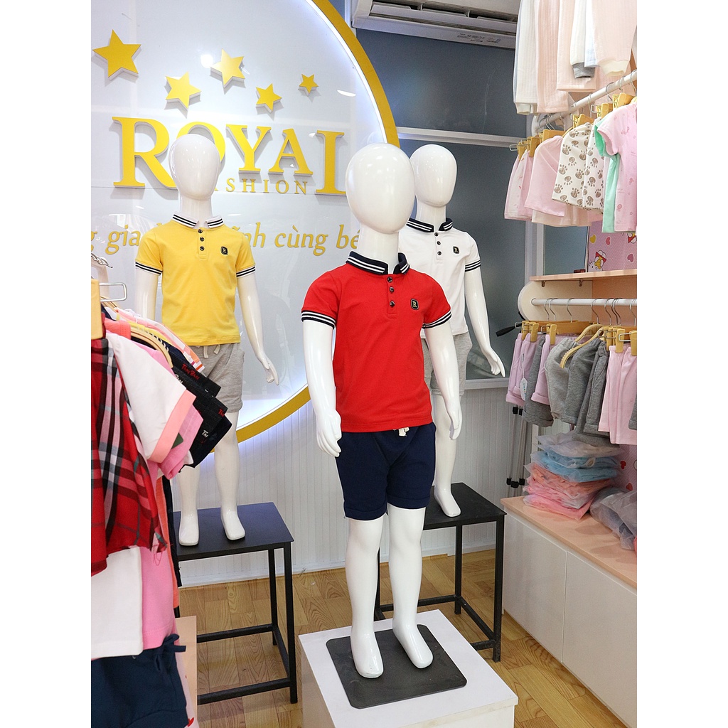 Combo 2 áo Polo cho Bé Trai cao cấp (9-29kg)- Royal KIDS