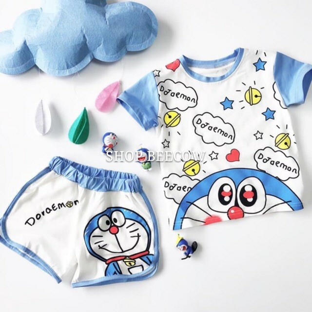 [MẪU MỚI] BỘ DORAEMON SIÊU CUTE CHO BÉ 8-18KG