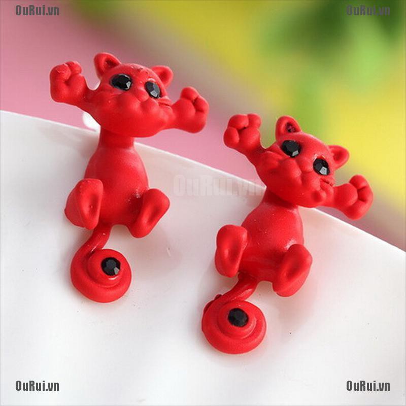 Bông Tai Hình Mèo 3d Dễ Thương Cho Nữ