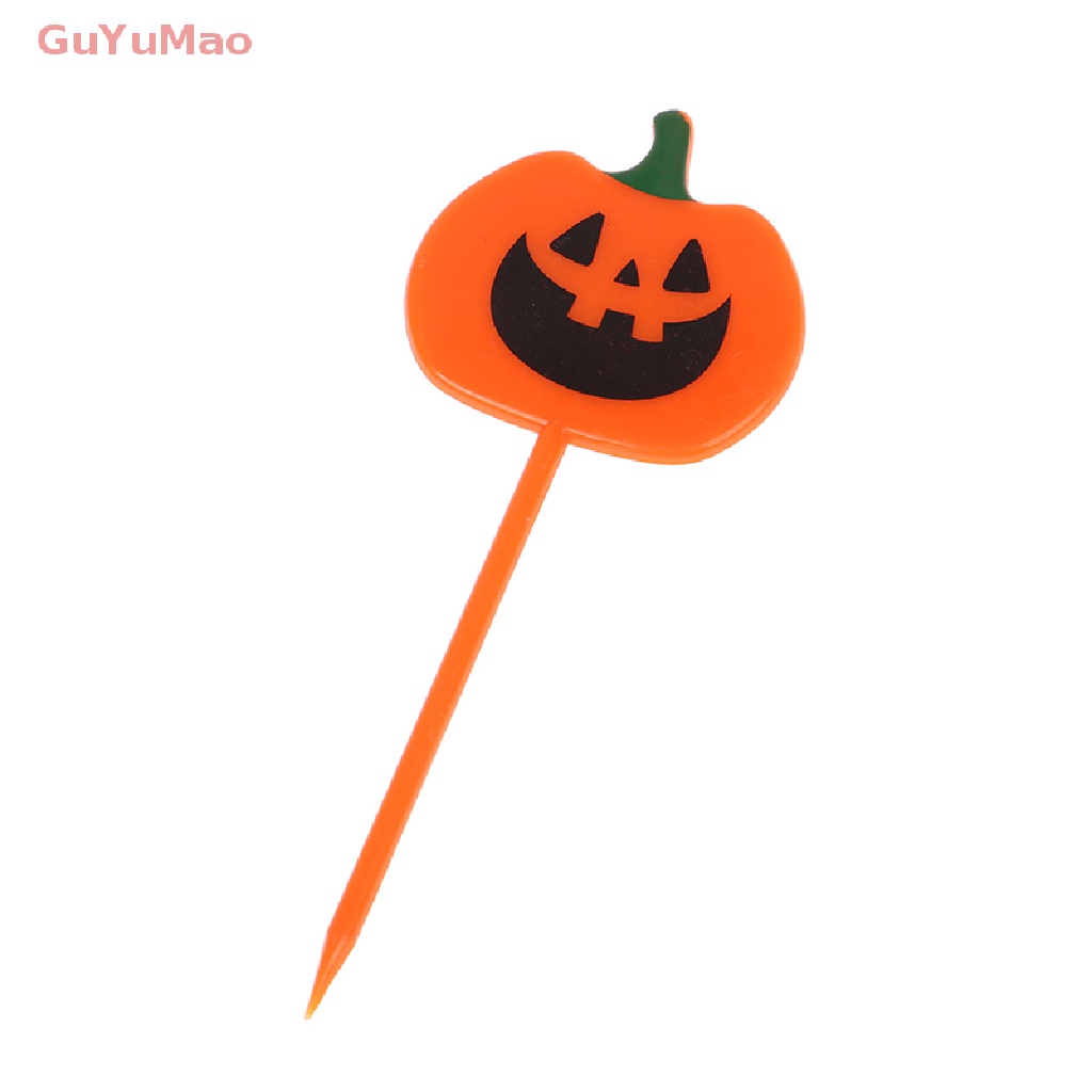 Set 10 Nĩa Ăn Trái Cây Bằng Nhựa Phong Cách Halloween