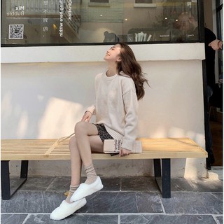 ( CÓ ẢNH THẬT) Áo Len Đan Basic Cổ Tròn 2019