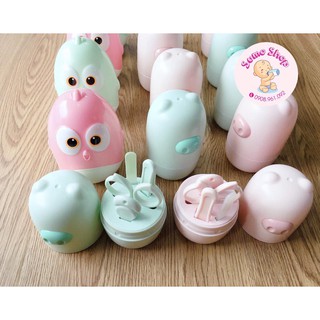 Bộ Dụng Cụ Cắt Bấm Móng Tay Cho bé Hình Cú Và Heo