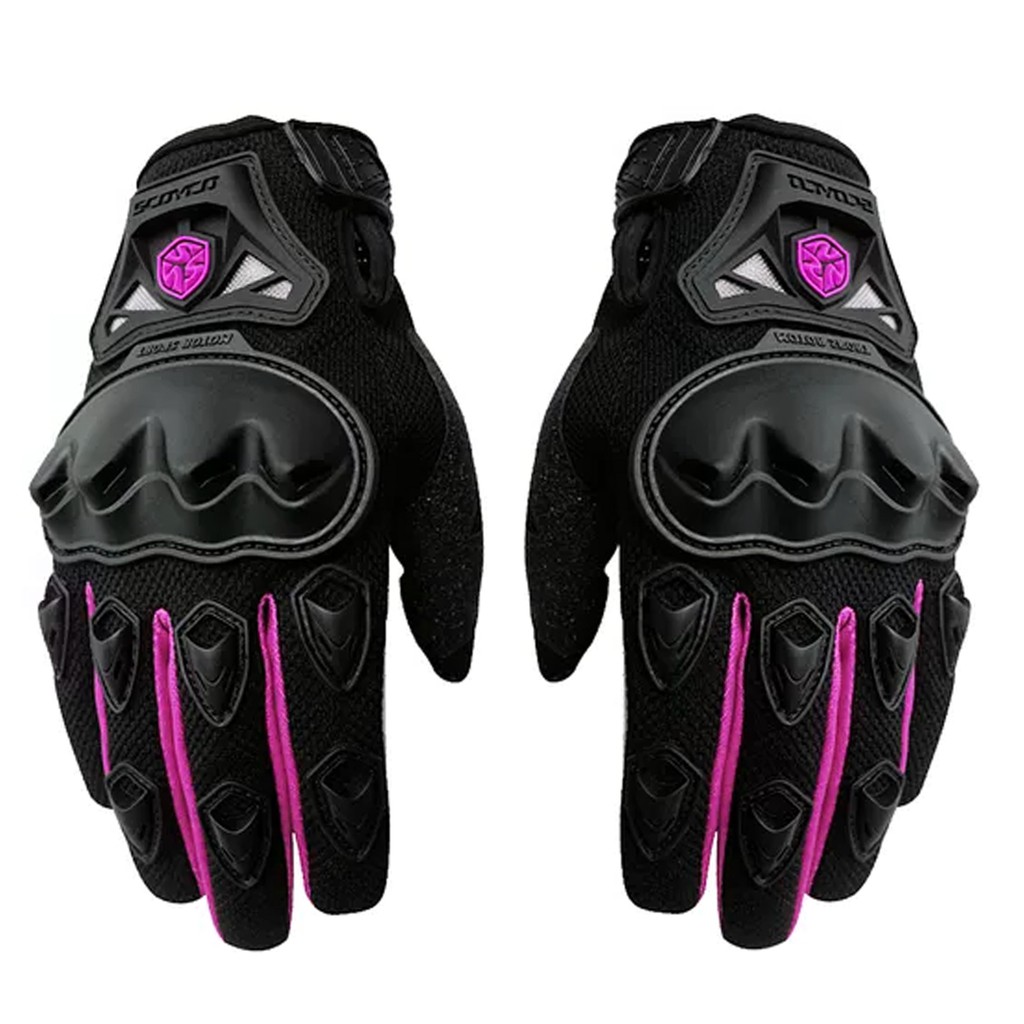 GĂNG TAY NỮ MOTOR SCOYCO-MC29W-PINK (Non Revit, Dainese, Klim, Fox, Taichi, Komine，LS2.)