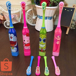 Bàn chải răng tự động cao cấp cho bé,bàn chải pin (kèm đầu thay)