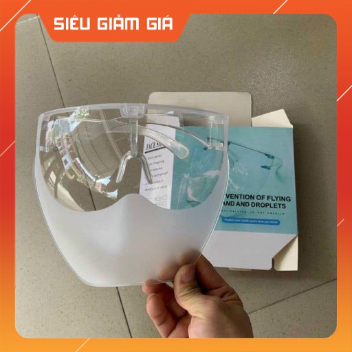 [RẺ VÔ ĐỊCH] Combo 2 Kính Chống Giọt Bắn NHÁM FACE SHIELD LOẠI 1 Phòng Chống Dịch HỘP Như Hình, Chống Bụi Và Dầu Chiên