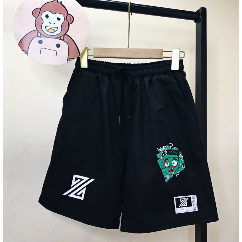 [Hình thật] Quần Short Đùi Unisex What Who Why Nam Nữ