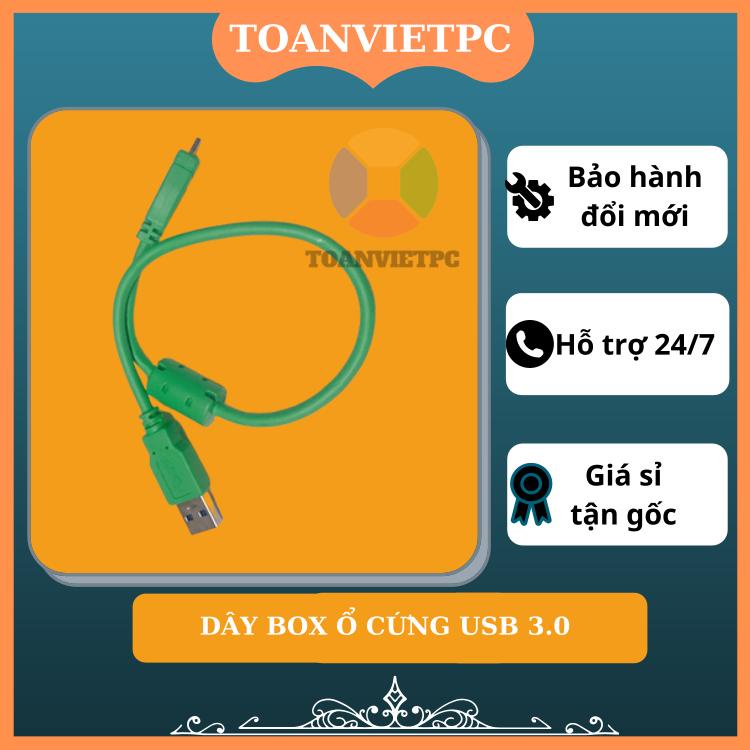 Dây Cáp Tín Hiệu Usb 3.0 Gắn Ổ Cứng Ngoài Di Động Hdd, Box Ổ Cứng