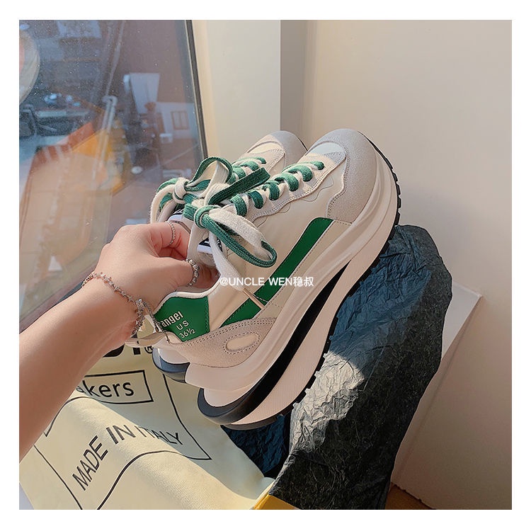 Giày Thể Thao Đế Dày Nâng Chiều Cao 2022 Dễ Phối Đồ Thời Trang Xuân Hè Cho Nữ